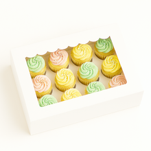 Afbeelding in Gallery-weergave laden, Doos voor 12 cupcakes / sheetcake 10 cm hoog