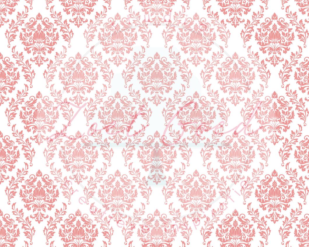 Eetbare prints - Barok Patroon Roze