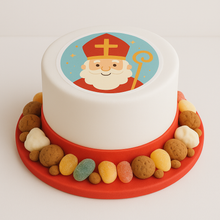 Afbeelding in Gallery-weergave laden, Eetbare prints - Sinterklaas Met Mijter en Staf
