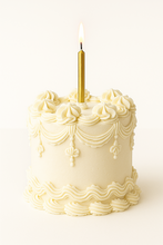 Afbeelding in Gallery-weergave laden, Taarttopper Kaarsje Goud 10 cm
