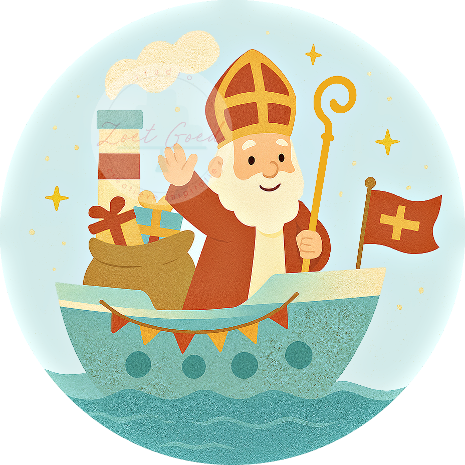 Eetbare prints - Sinterklaas Pakjeboot