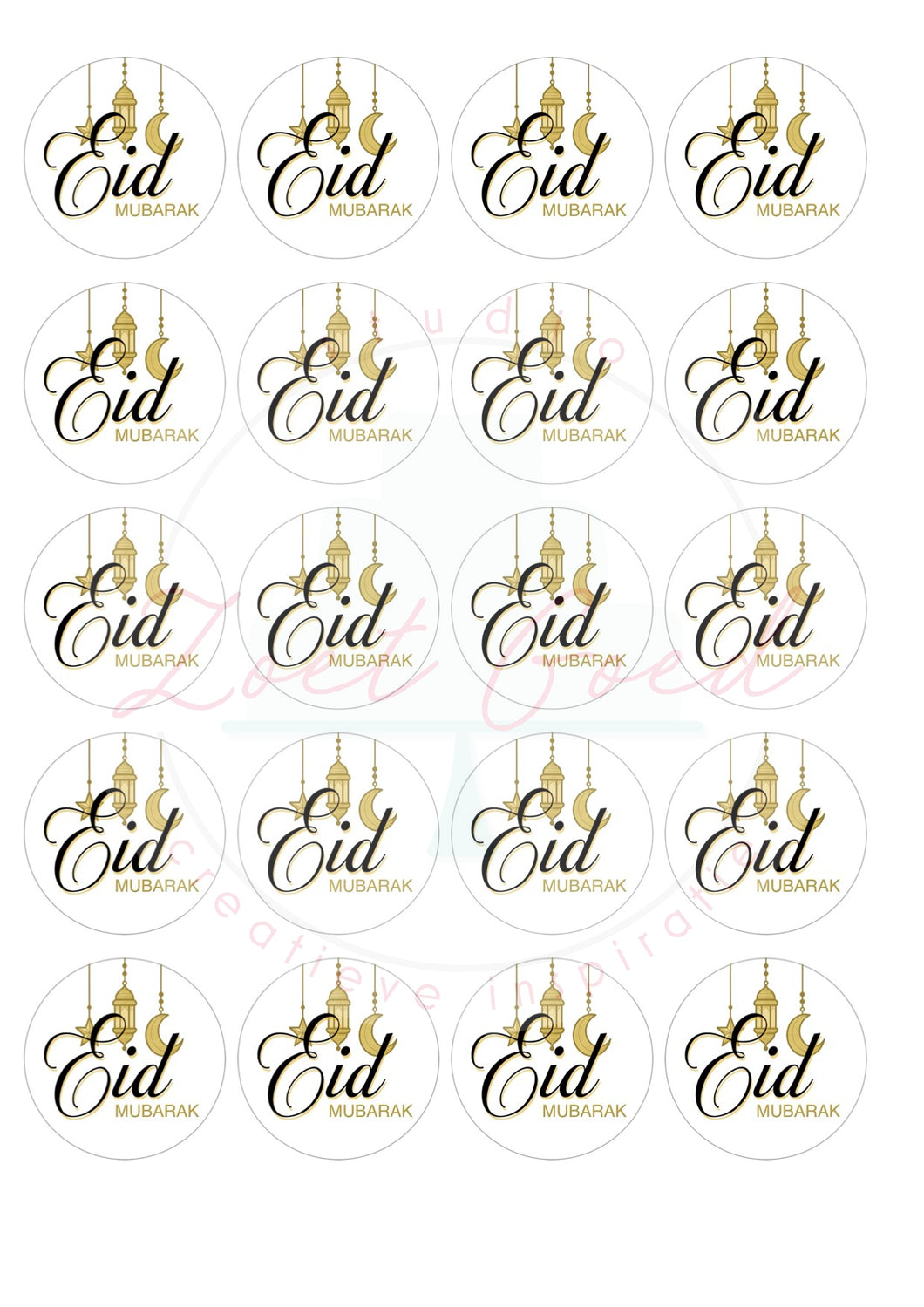 Eetbare prints - Eid Mubarak 2