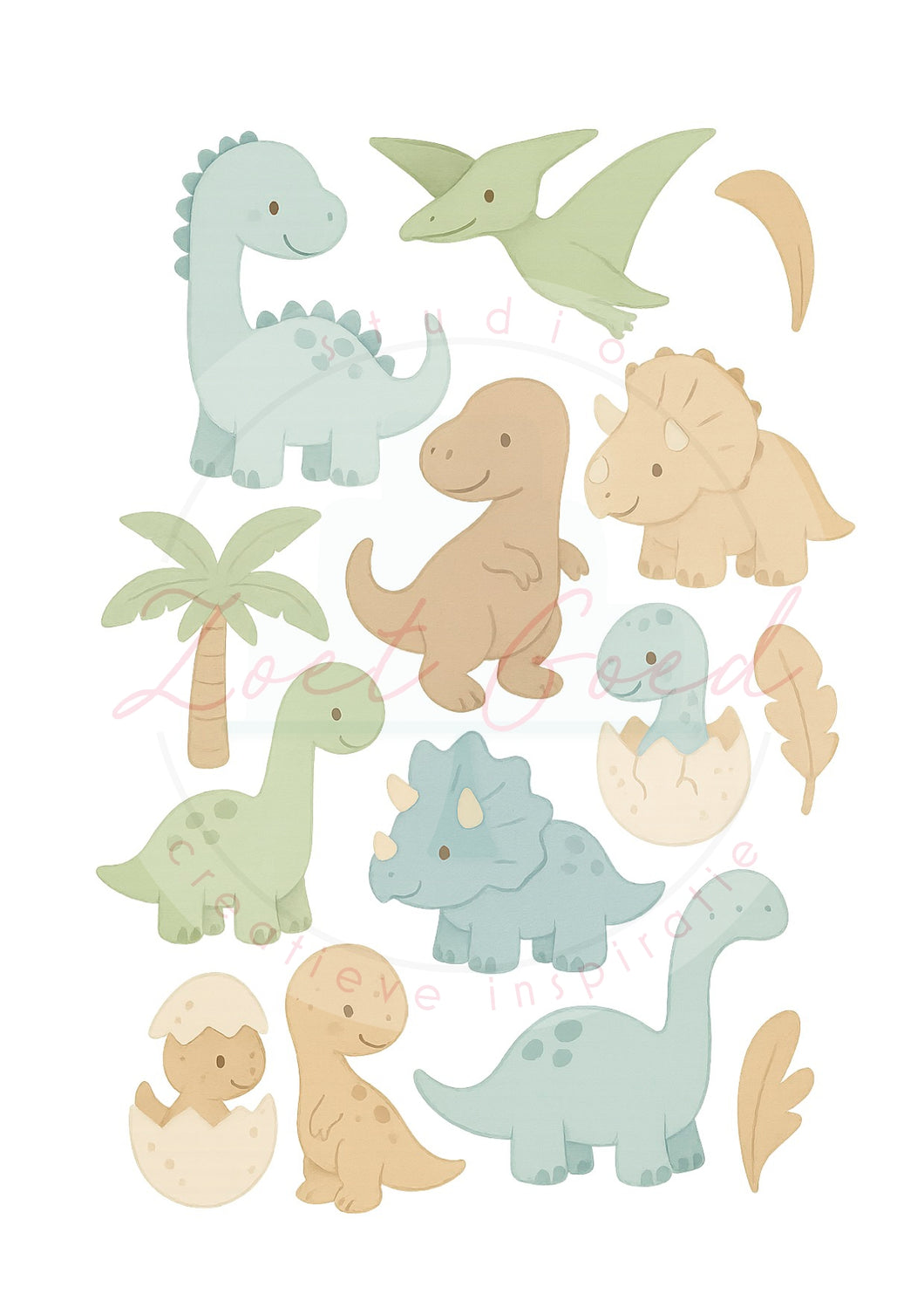 Eetbare prints - Dino's 1