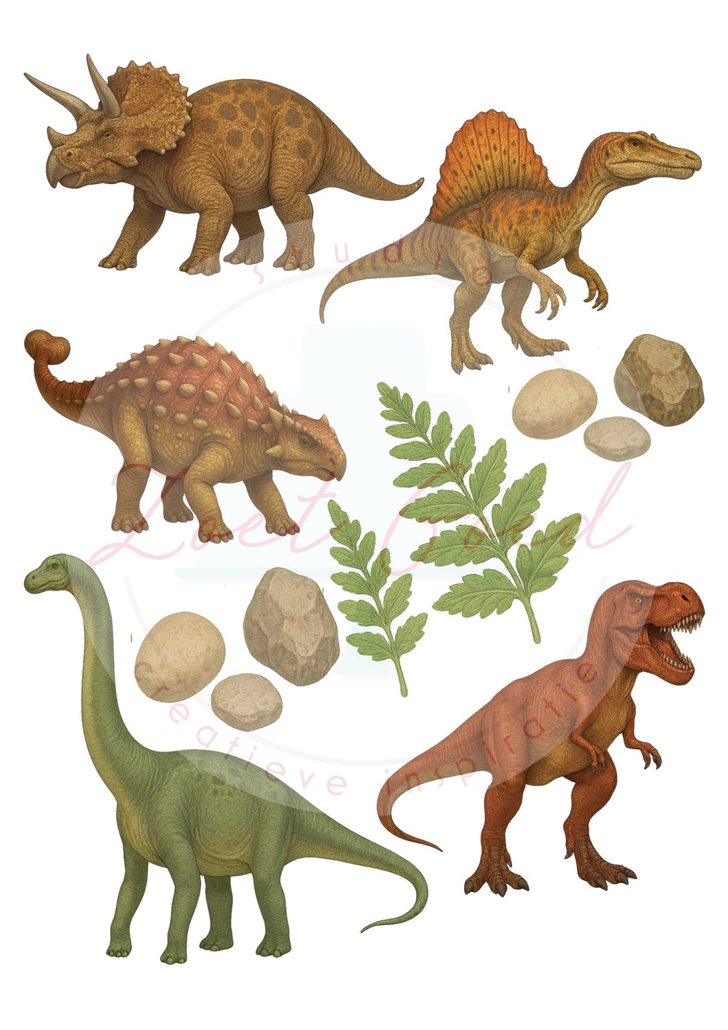 Eetbare prints - Dino's 2