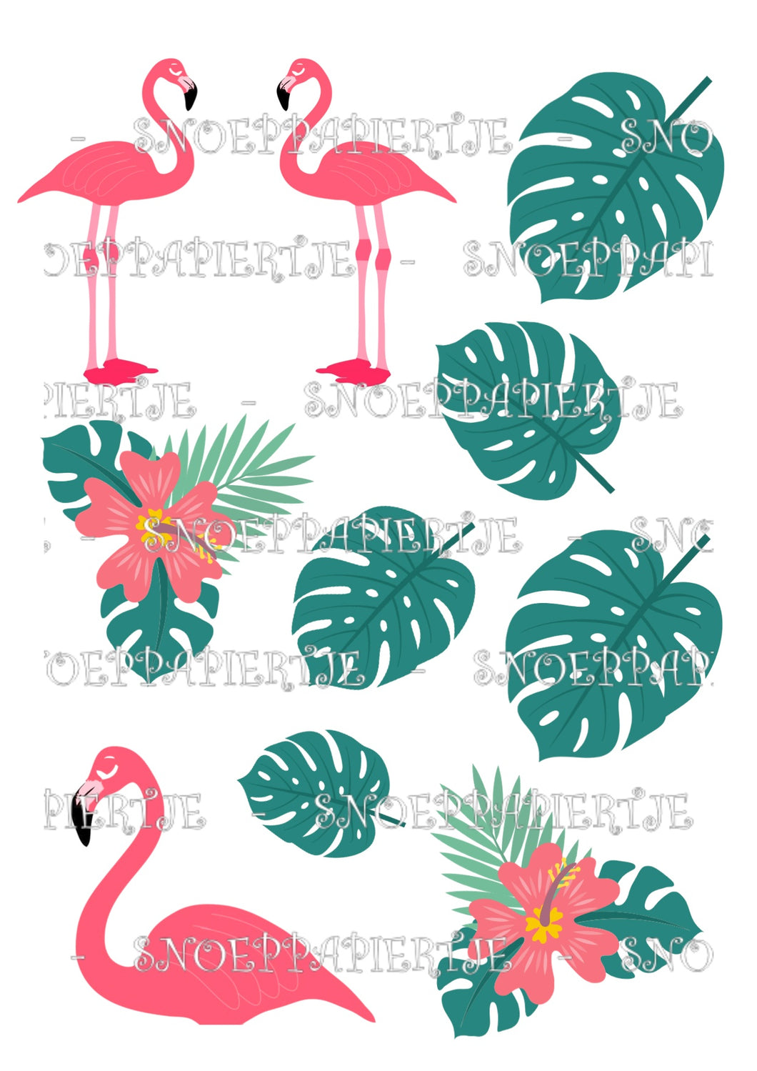 Eetbare prints - Flamingo 1