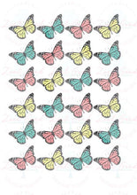 Afbeelding in Gallery-weergave laden, Eetbare prints - Vlinders pastel
