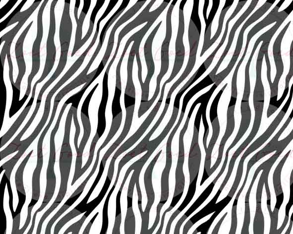 Eetbare prints - Zebra 2